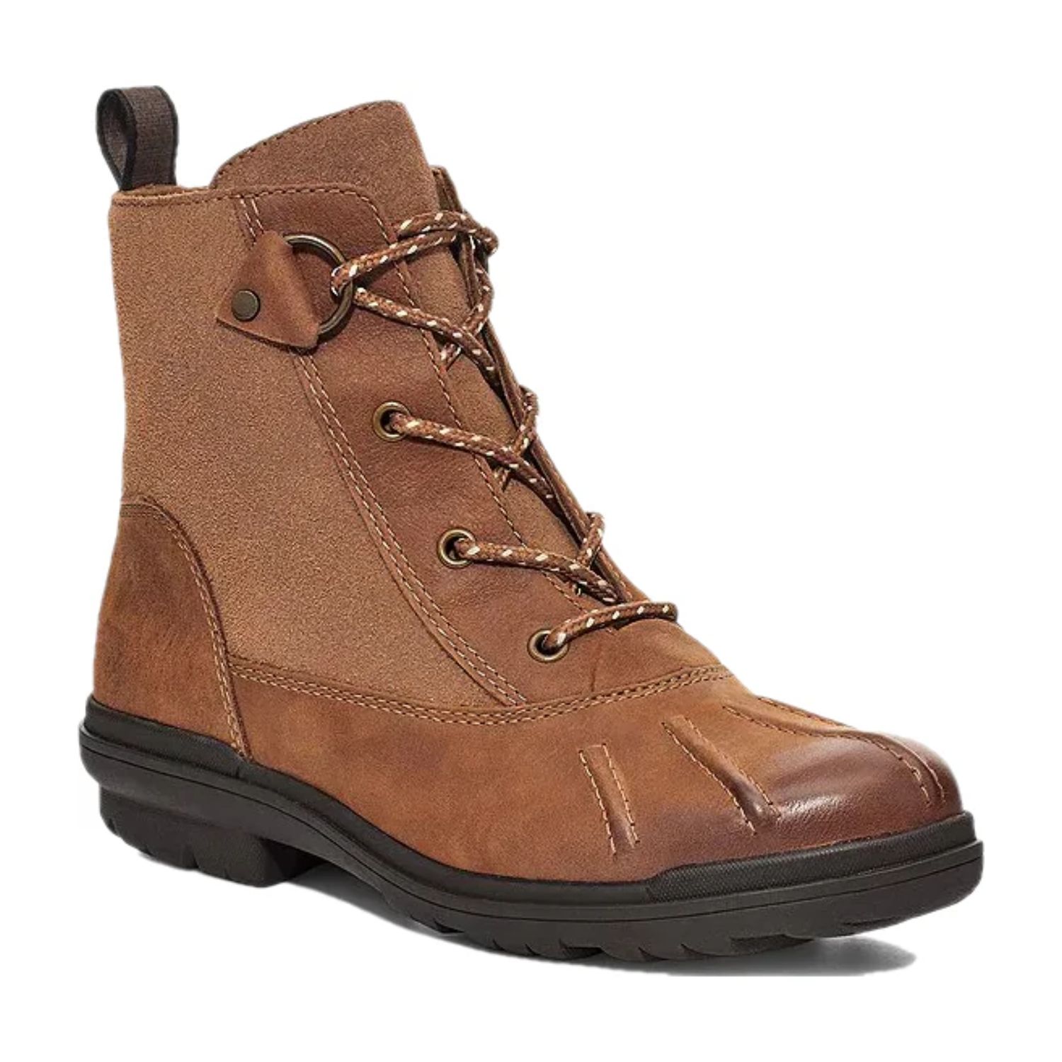 UGG Women's Hapsburg Duck Boot, Chestnut, Color: Chestnut Leather, Size: 6