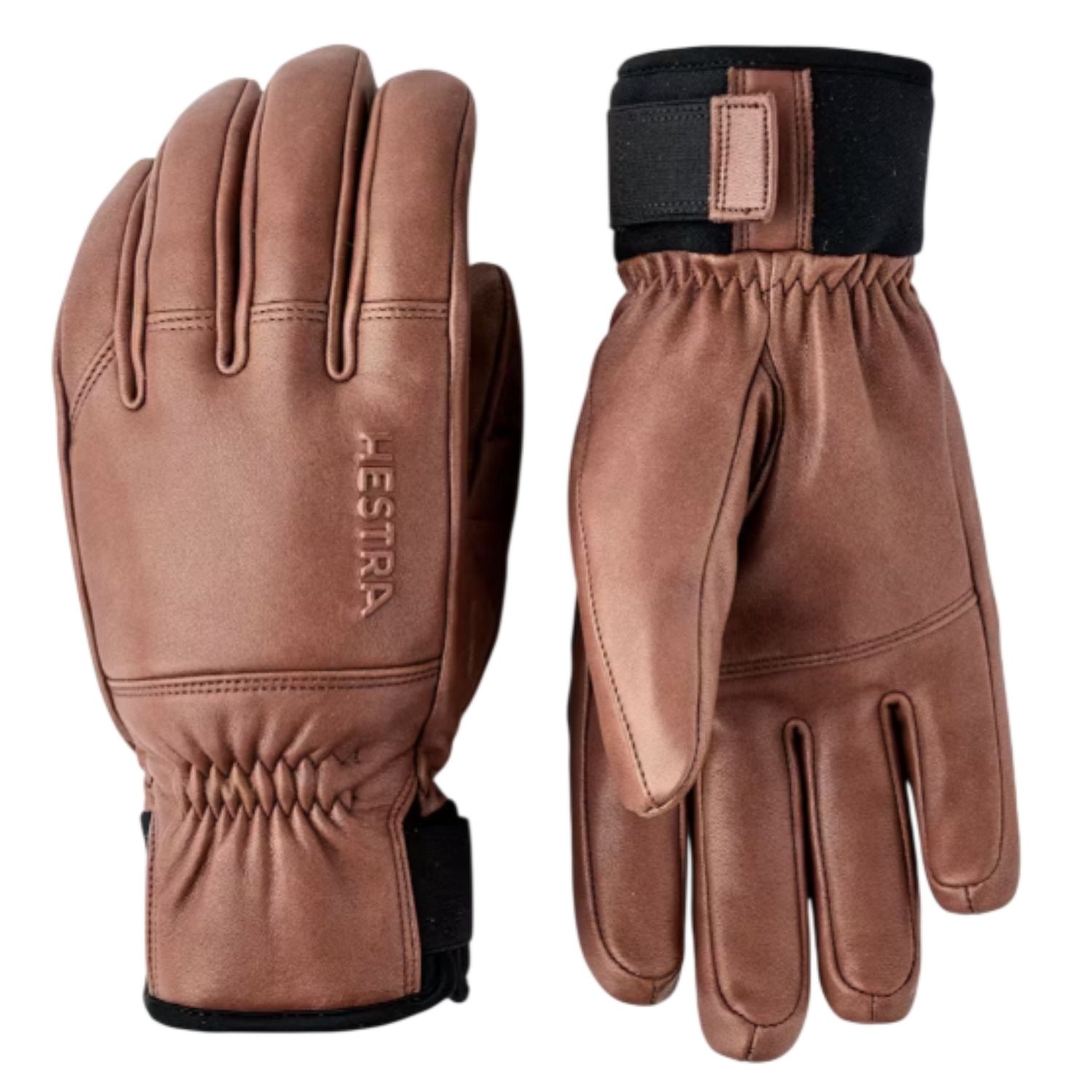 Hestra Omni 5 Fingers Ski Gloves, Color: Brown, Size: 8
