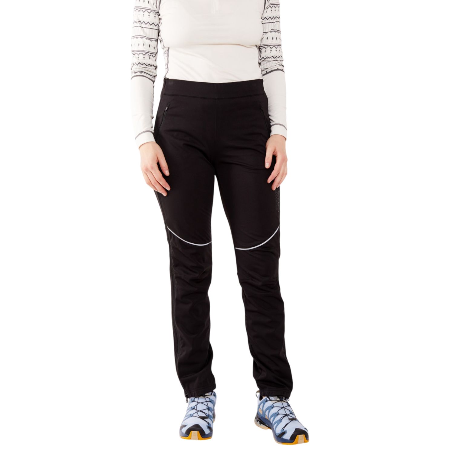 Swix Solo Women's Full Zip Pants, Black, Color: Black, Size: XS