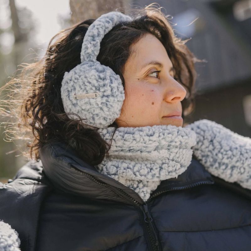 Comfort Lush Whiteout Ear Muffs, Smoke Blue