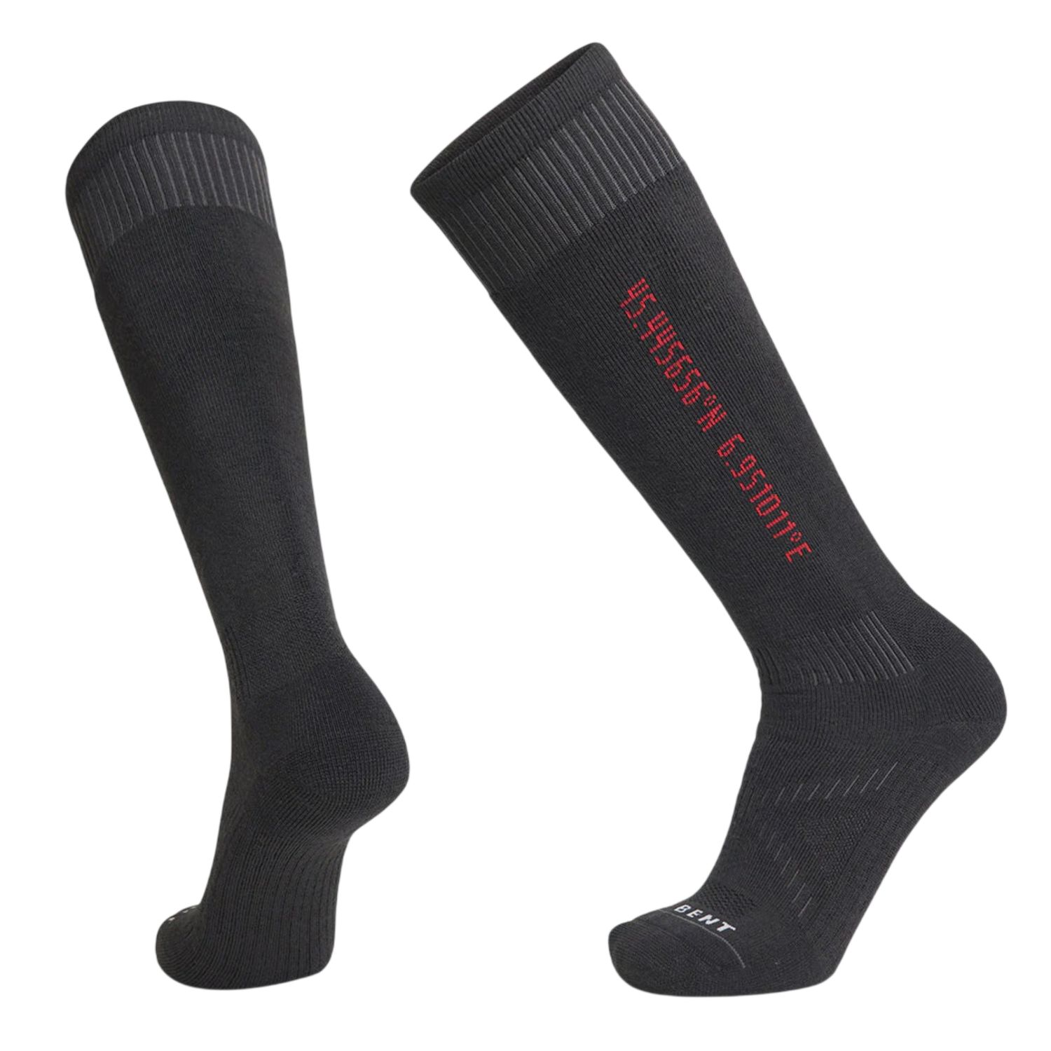 Le Bent Core Full Cushion Socks, Color: Black, Size: L
