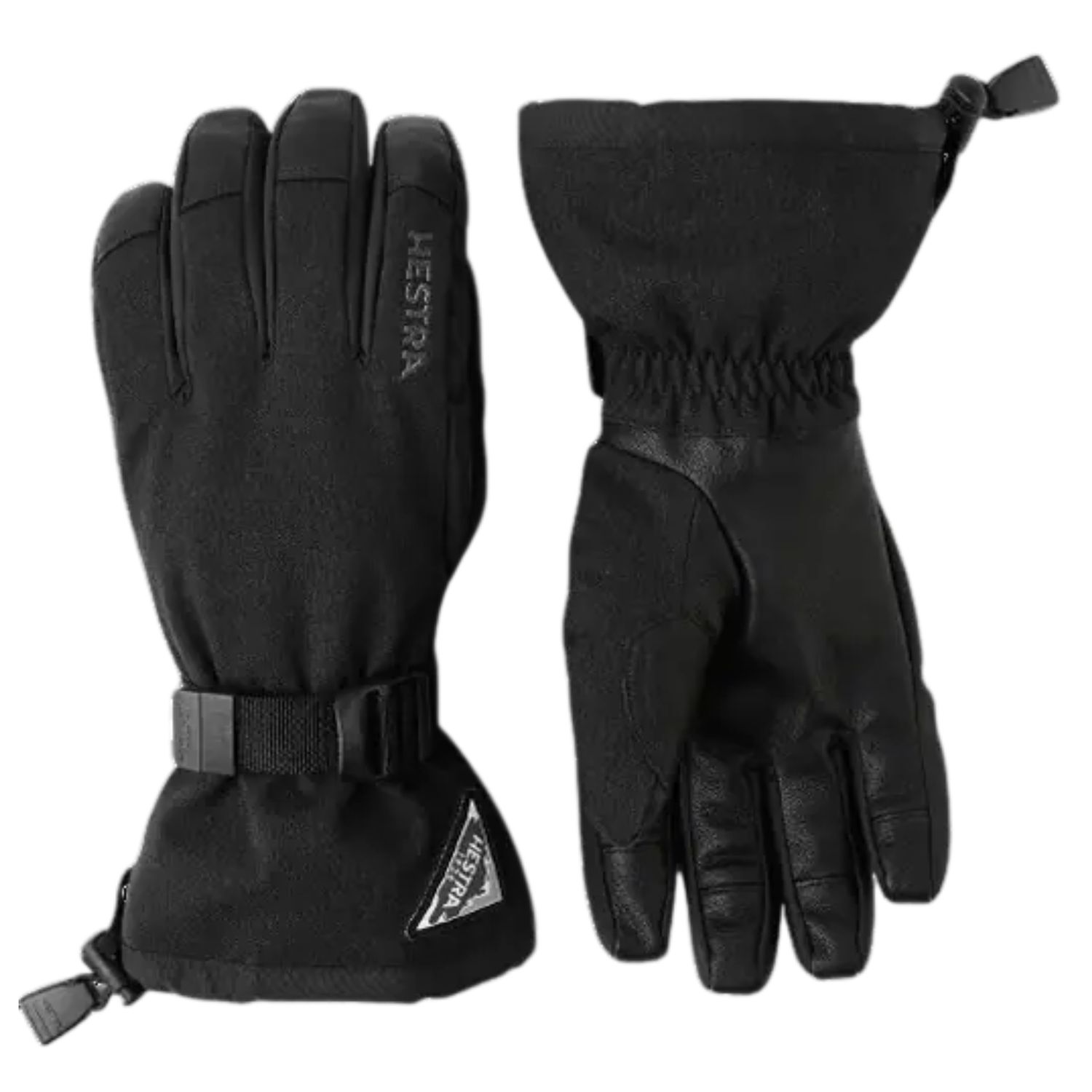 Hestra Powder Gauntlet 5-Finger Gloves, Color: Black, Size: 8