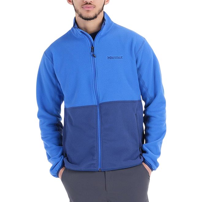 Men's Rocklin Fleece Full-Zip Jacket, Color: Trail Blue/Twilight Blue, Size: M