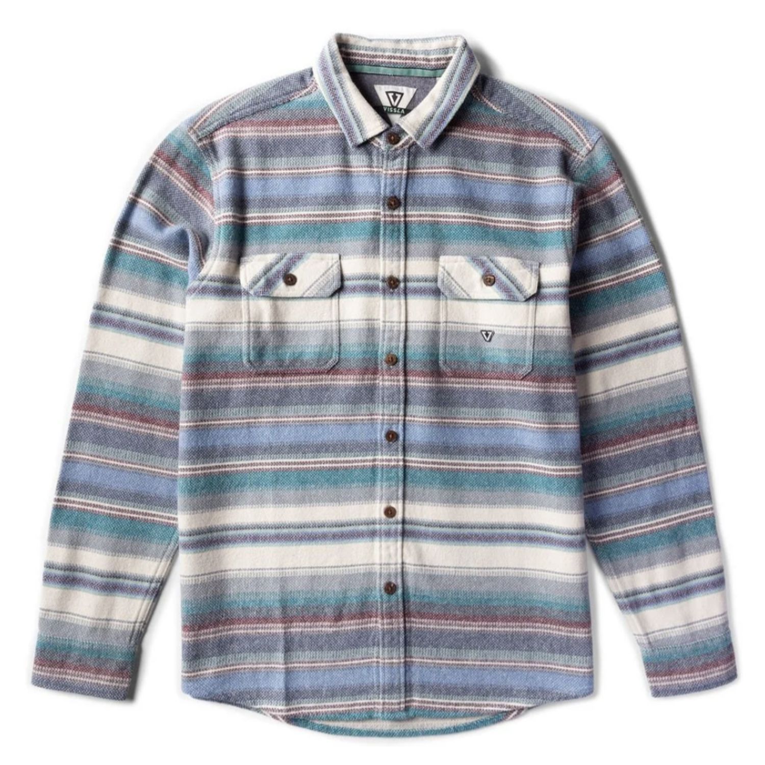 Vissla Descanso Flannel, Silver, Color: Silver, Size: L