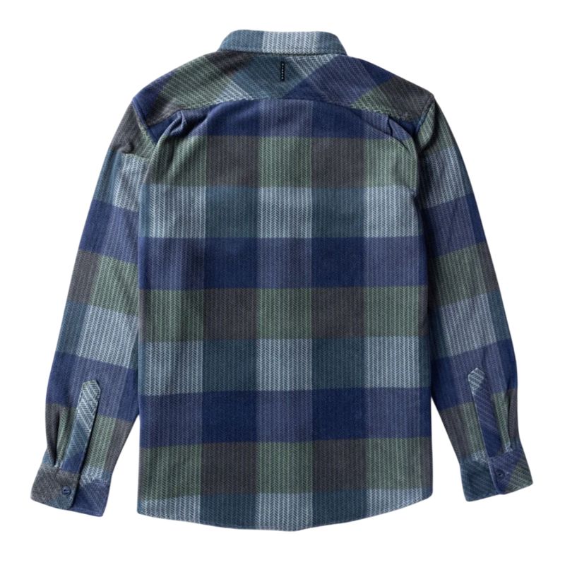 Vissla Eco-Zy Polar Flannel Long Sleeve Shirt, Dusty Green