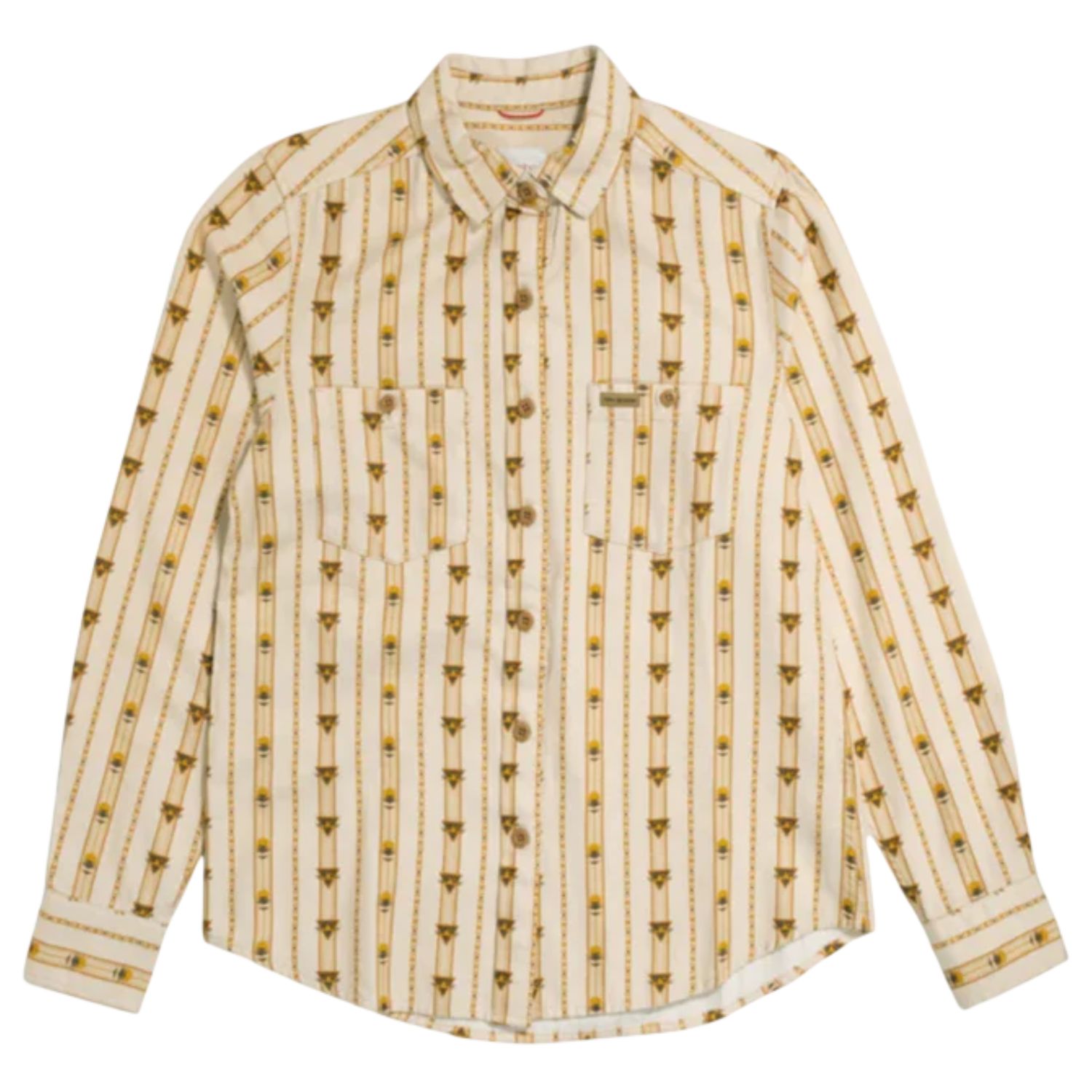 Topo Designs Mountain Men's Long Sleeve Shirt, Color: Mountain Angle B, Size: XL