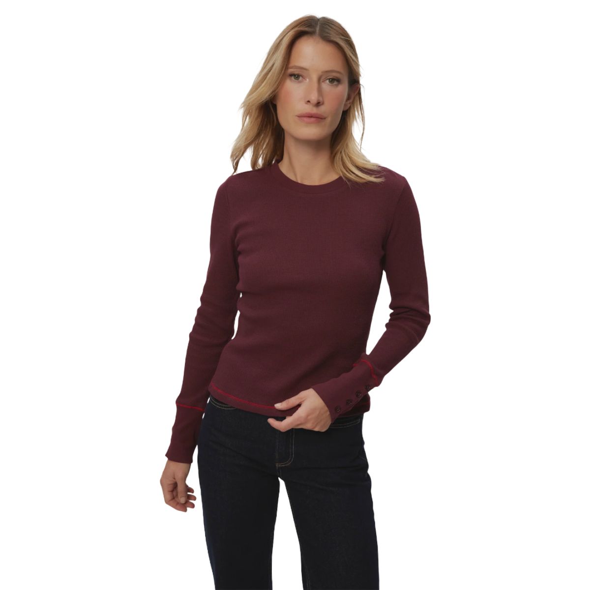 Willa Crew Neck W 163609, Color: Beetroot, Size: XS