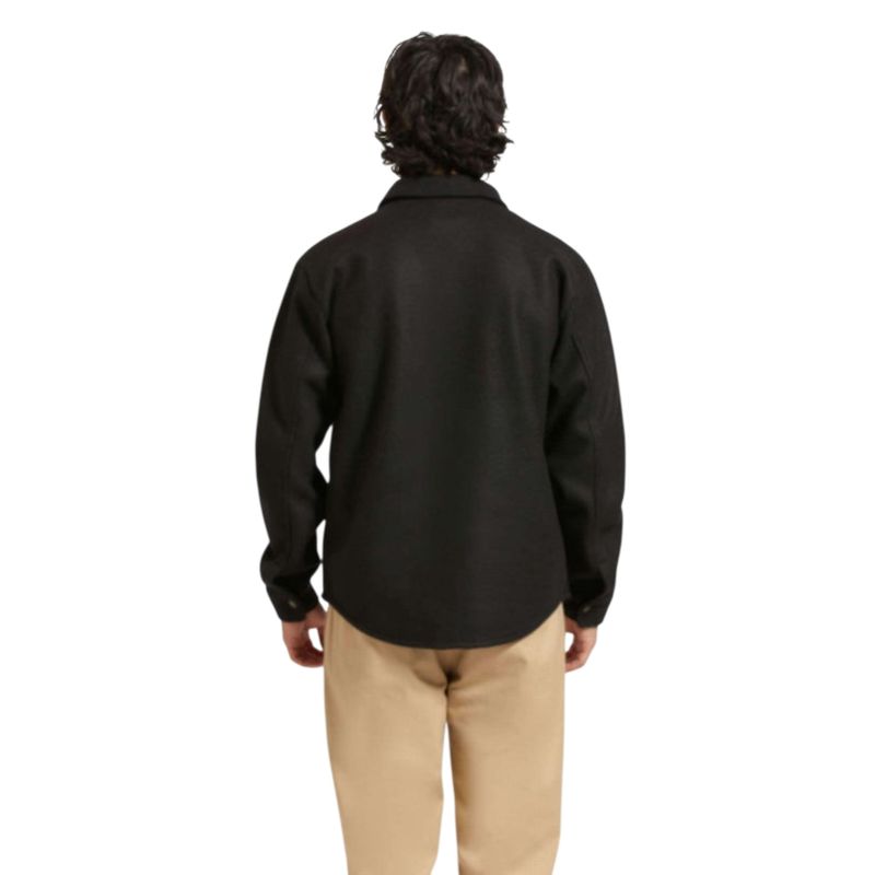 Brixton Bowery L/S Arctic Stretch Fleece Flannel, Black