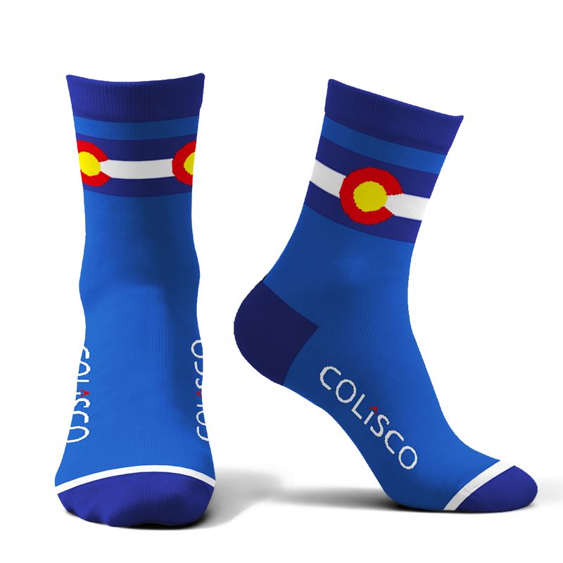 COLISCO Unisex Crew Socks - Colorado