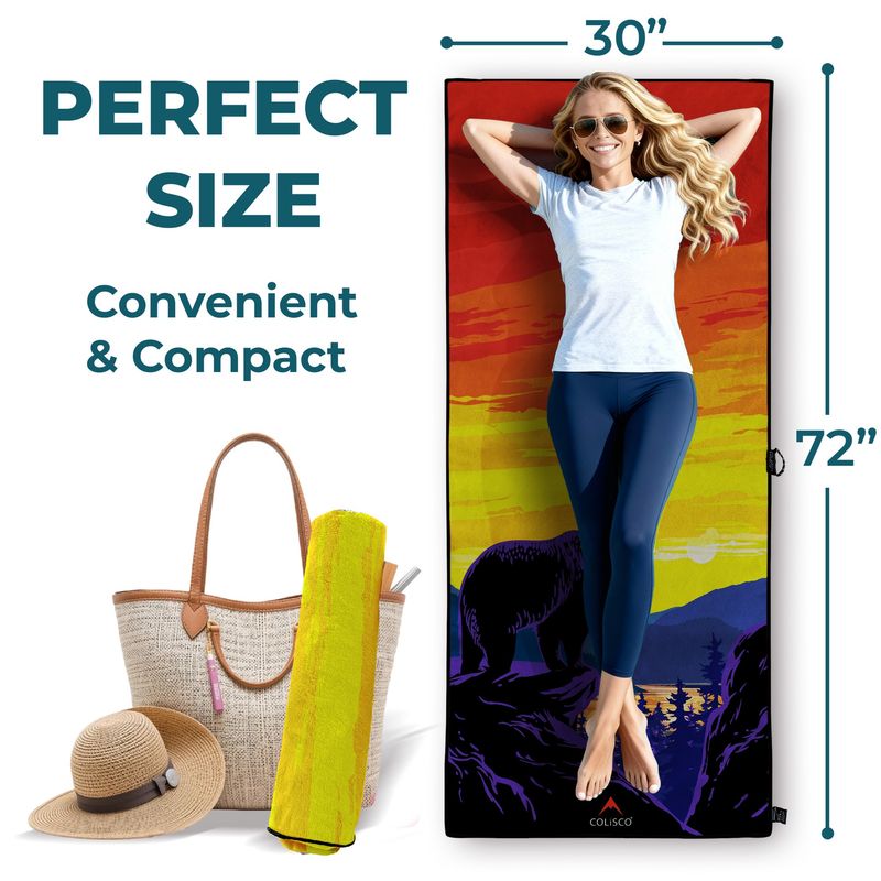 COLISCO Bear Horizon Eco-Performance Towel - 72"x30"