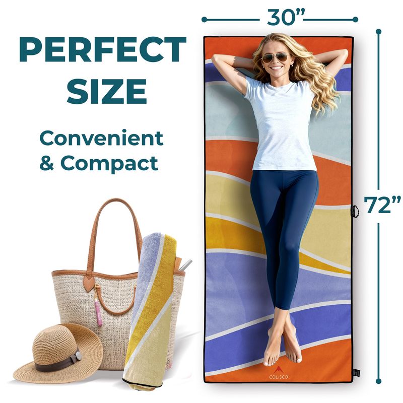 COLISCO Waves Eco-Performance Towel - 72"x30"