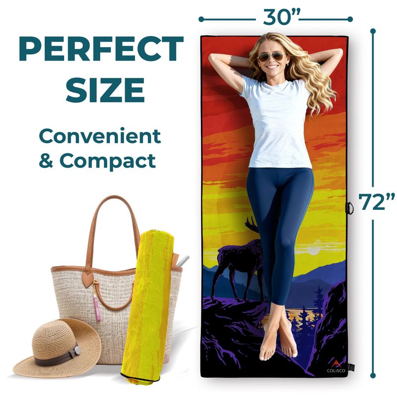 Colisco Moose Horizon Eco-Performance Towel - 72"x30"