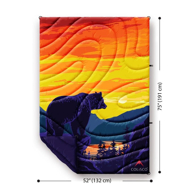 COLISCO Bear Horizon Poly Eco-Performance Blanket-52"x75" 164217