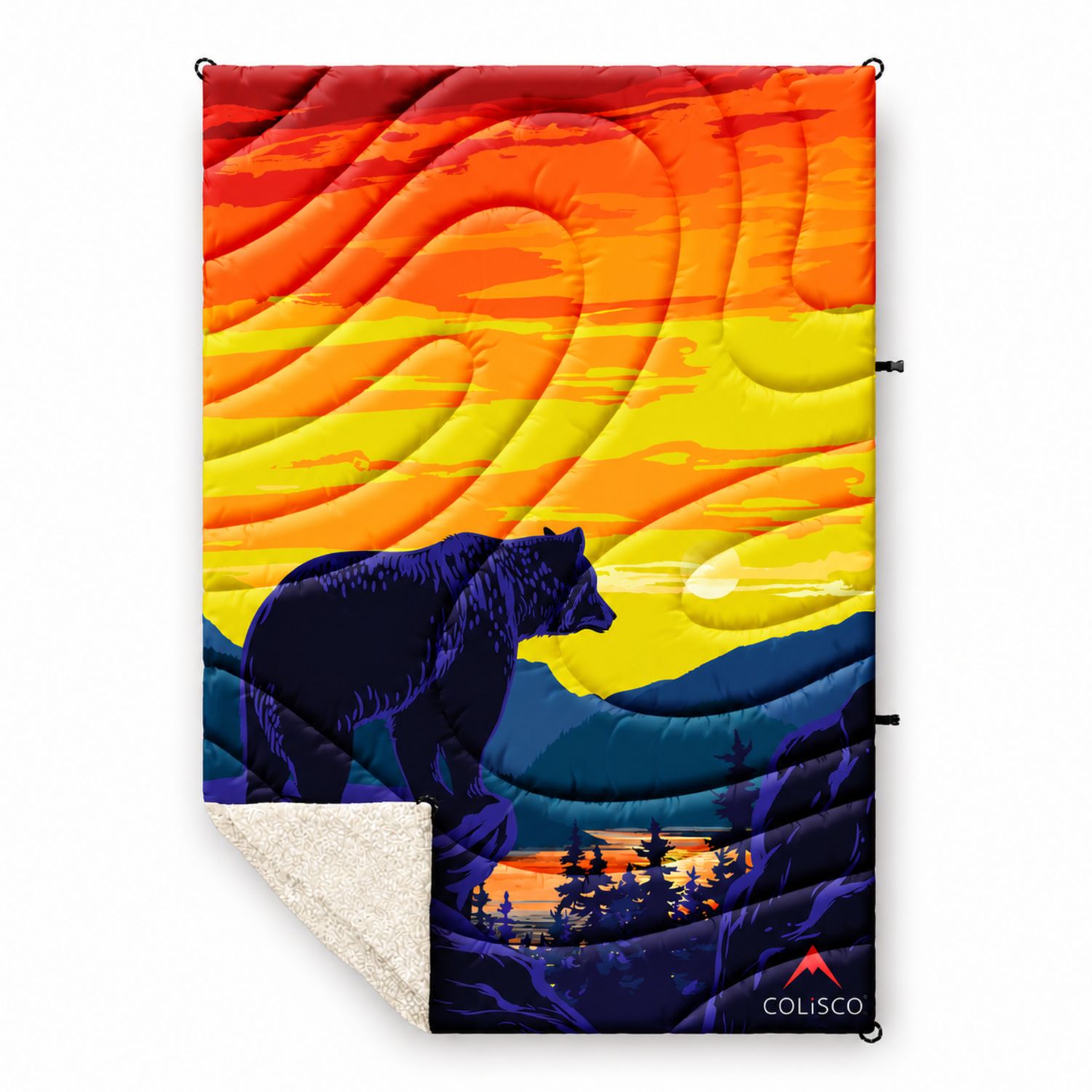 COLISCO Bear Horizon Sherpa Eco-Performance Blanket - 52"x75" 164218
