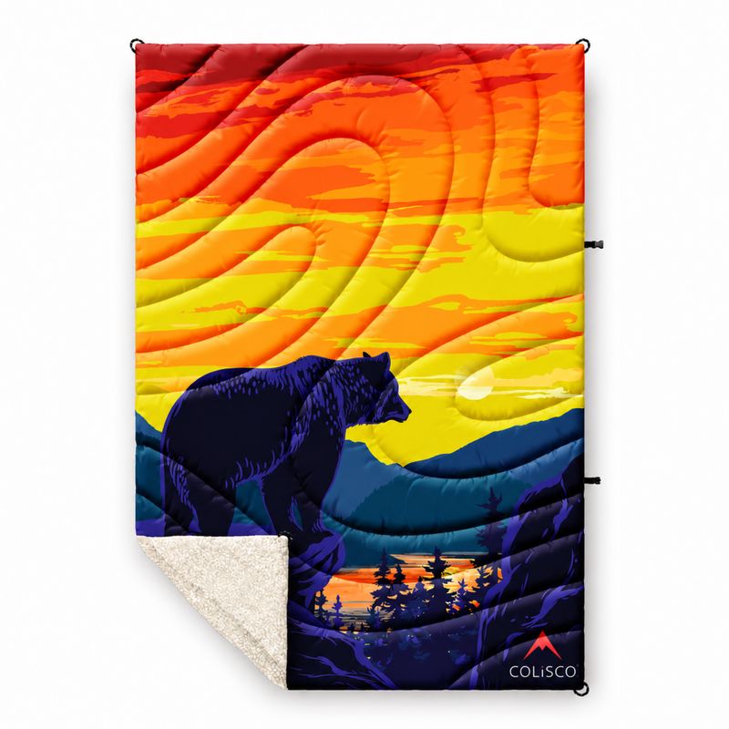 COLISCO Bear Horizon Sherpa Eco-Performance Blanket - 52"x75" 164218