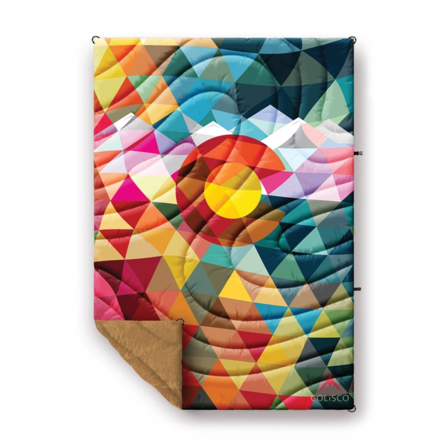 COLISCO Colorado Triangles Sherpa Eco-Performance Blanket - 52"x75" 164225
