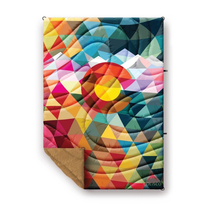 COLISCO Colorado Triangles Sherpa Eco-Performance Blanket - 52"x75" 164225