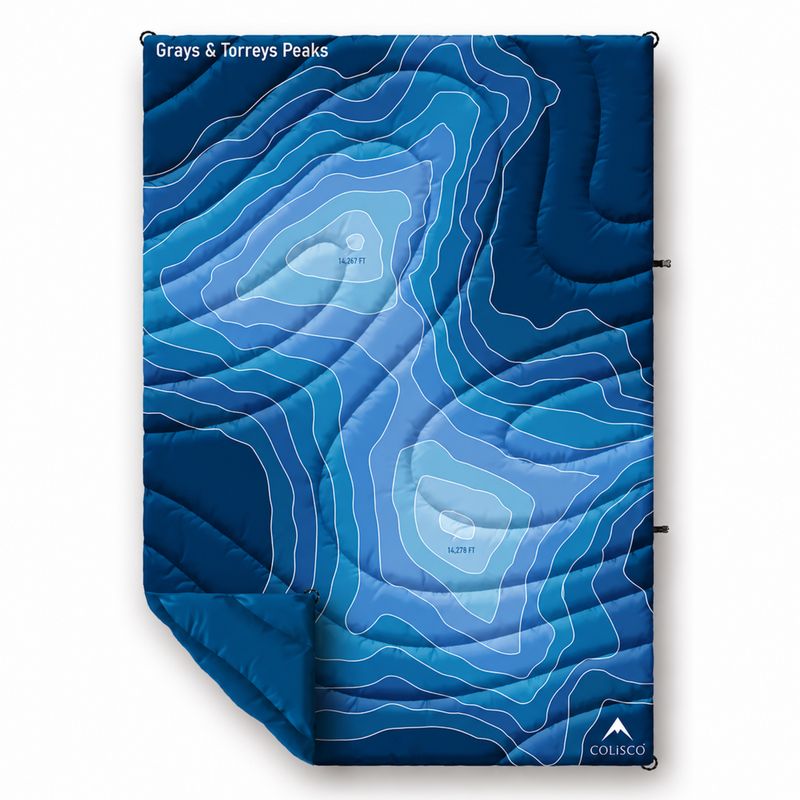 COLISCO Grays &amp; Torreys Peaks Poly Eco-Performance Blanket - 52"x75" 164234