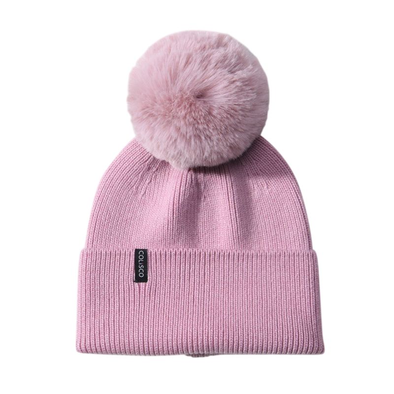 Colisco Pompom Beanie, Pink