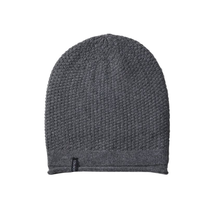 Colisco Soft Warm Slouch Beanie, Cozy Winter Knitted Beanie Hat, Grey