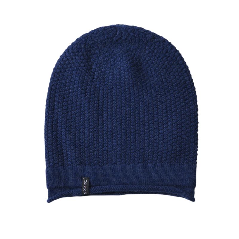 Colisco Soft Warm Slouch Beanie, Cozy Winter Knitted Beanie Hat, Blue