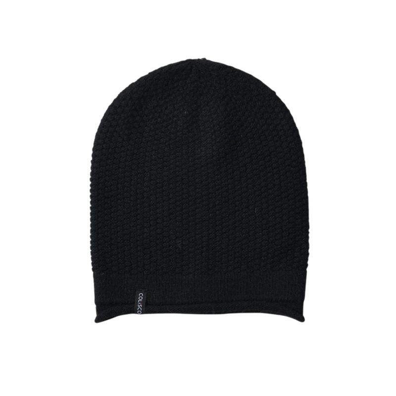 Colisco Soft Warm Slouch Beanie, Cozy Winter Knitted Beanie Hat, Black