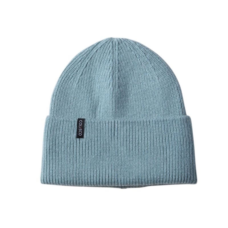 Colisco Soft Warm Cuff Beanie, Cozy Winter Knitted Beanie Hat, Green