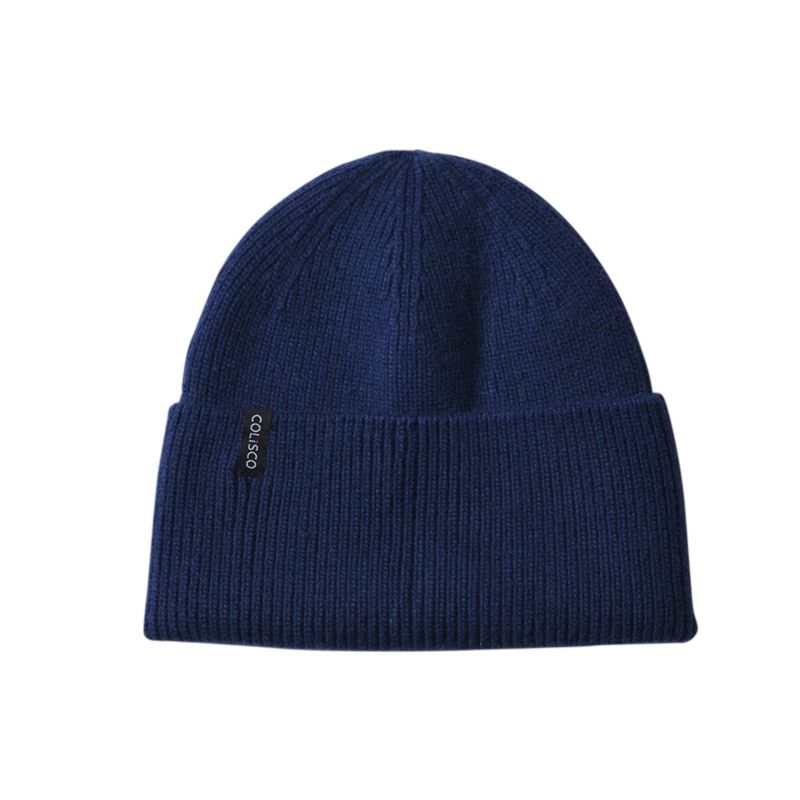 Colisco Soft Warm Cuff Beanie, Cozy Winter Knitted Beanie Hat, Navy