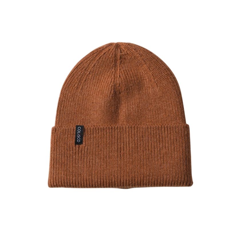 Colisco Soft Warm Cuff Beanie, Toffee
