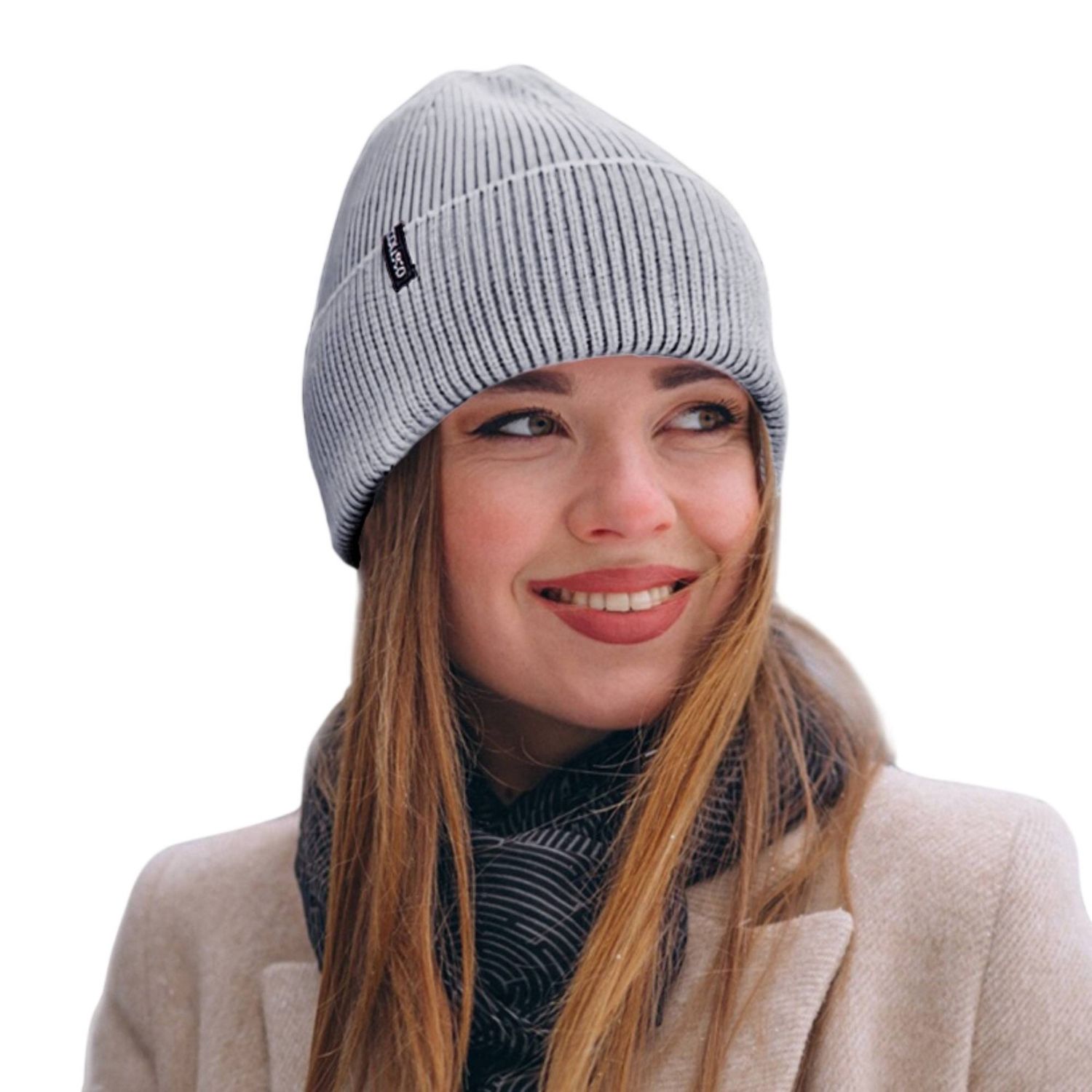 Colisco Soft Warm Cuff Beanie, Light Grey, Color: Light Grey, Size: O/S