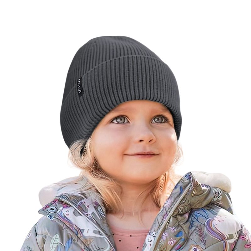 Colisco Soft Warm Cuff Beanie, Dark Grey