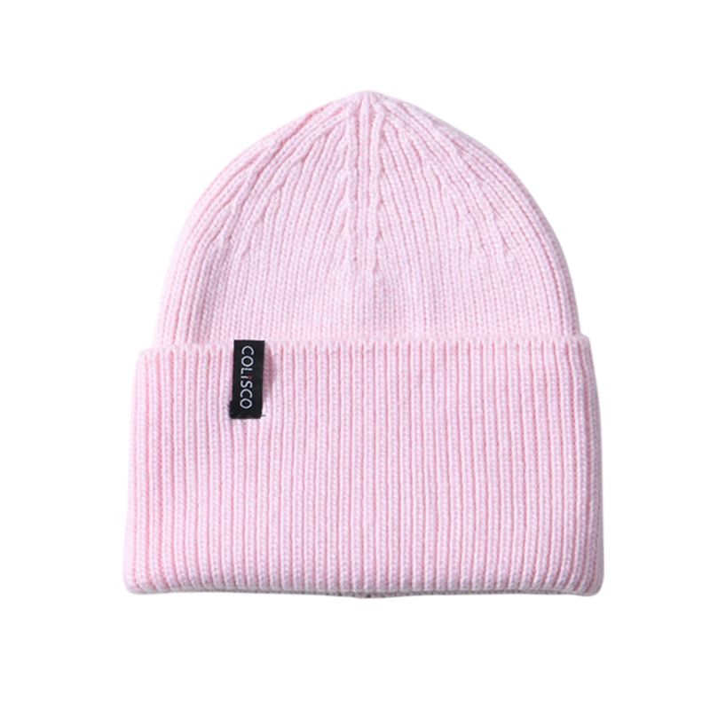 Colisco Soft Warm Cuff Kids Beanie, Light Pink