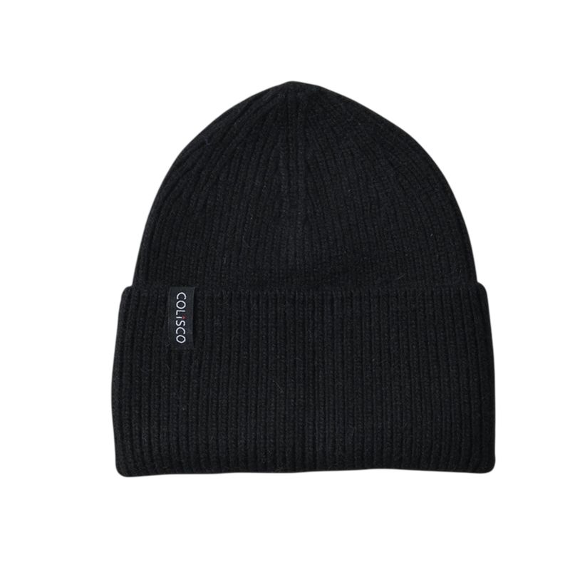 Colisco Soft Warm Cuff Beanie, Black