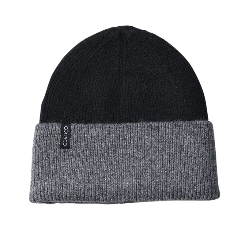 Colisco Bicolor Beanie, Black/Dark Grey