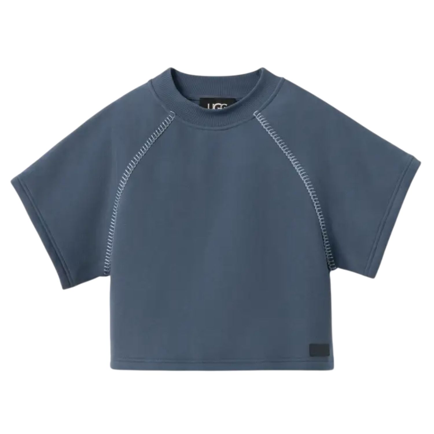 Women's Classic Short Sleeve Crewneck Sweatshirt, Dusty Blue, Color: Desert Blue, Size: XS
