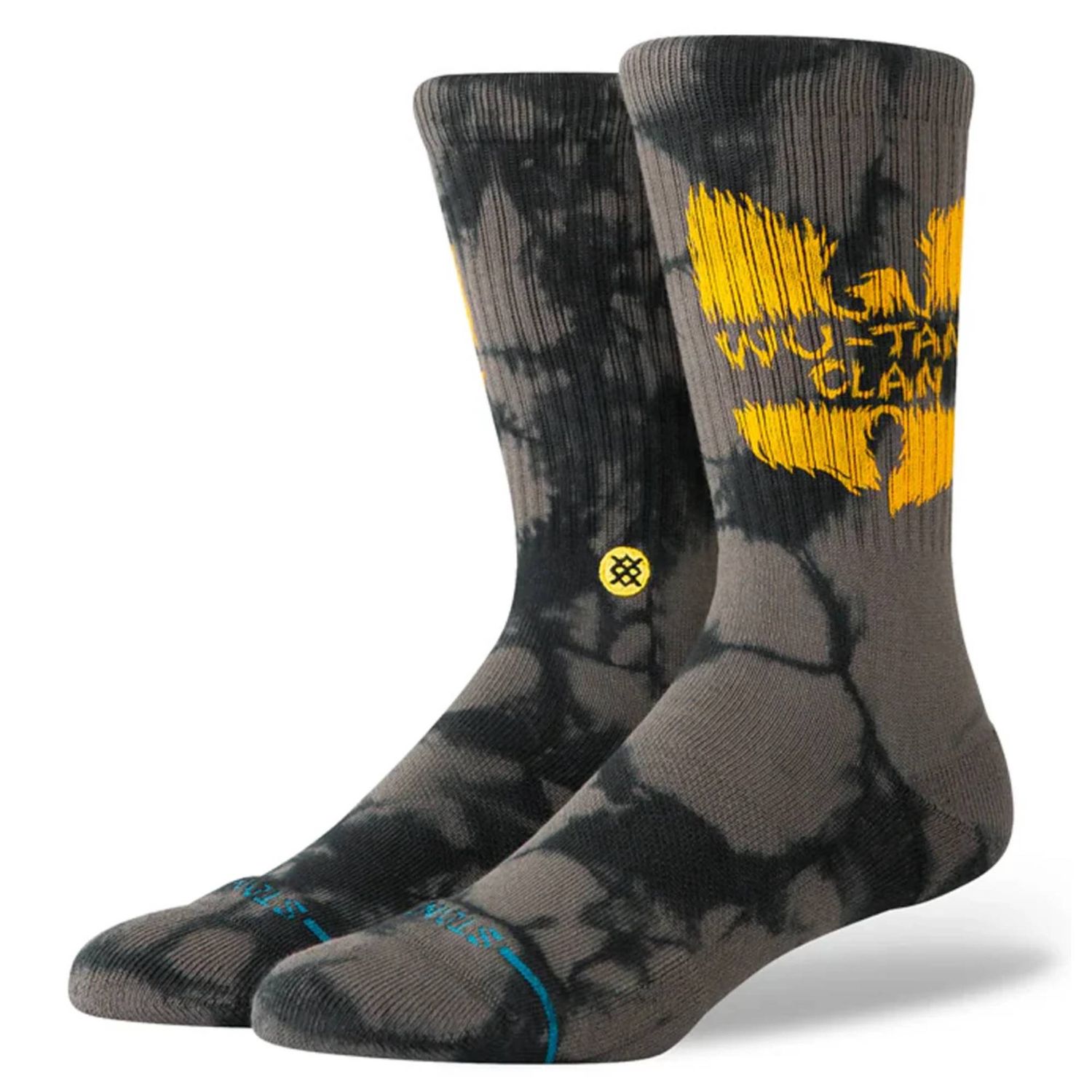 Stance Shaolin Slums Crew Socks, Color: Black, Size: M