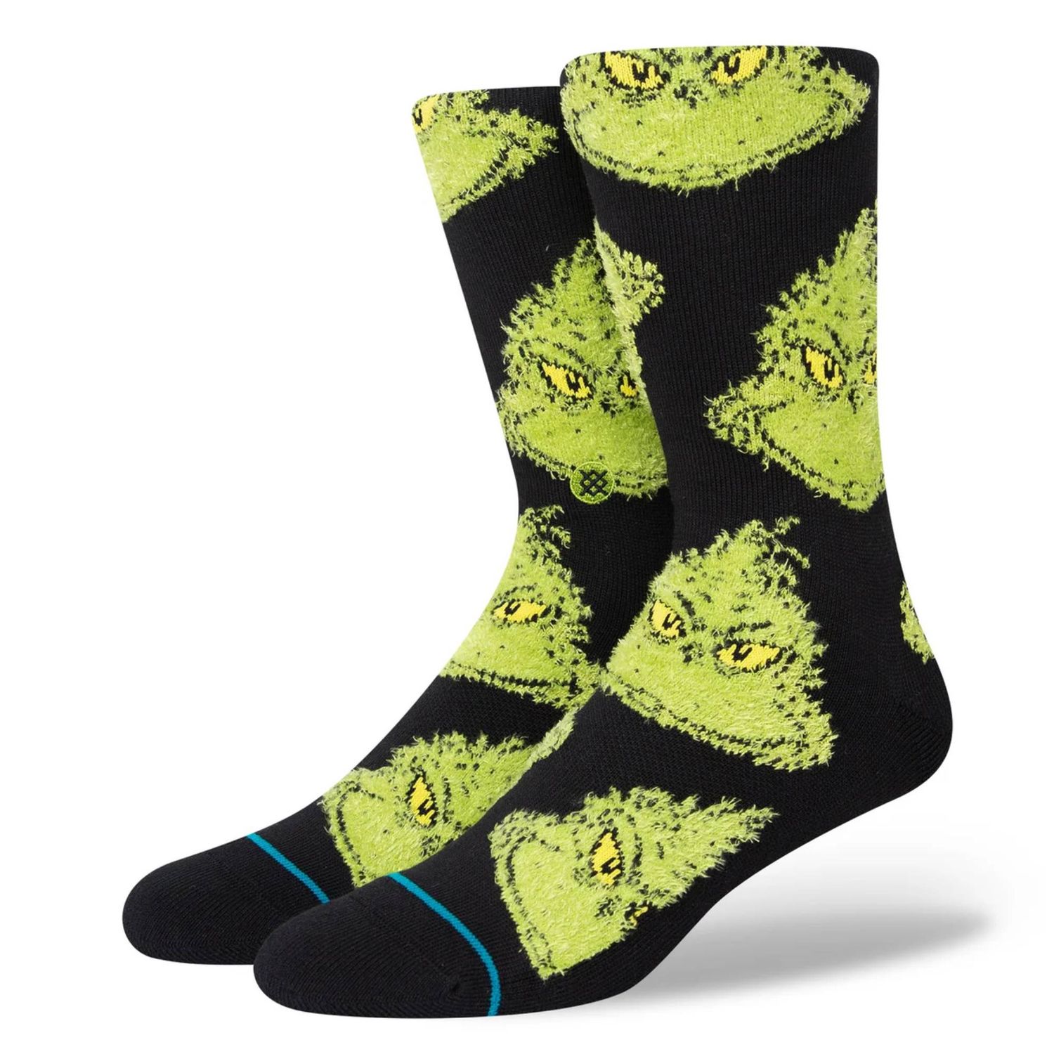 Stance Mean One Crew Socks, Color: Black, Size: M
