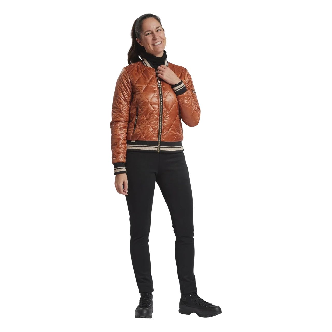 Filomena Bomber Women's Jacket 162553, Color: copper, Size: XS