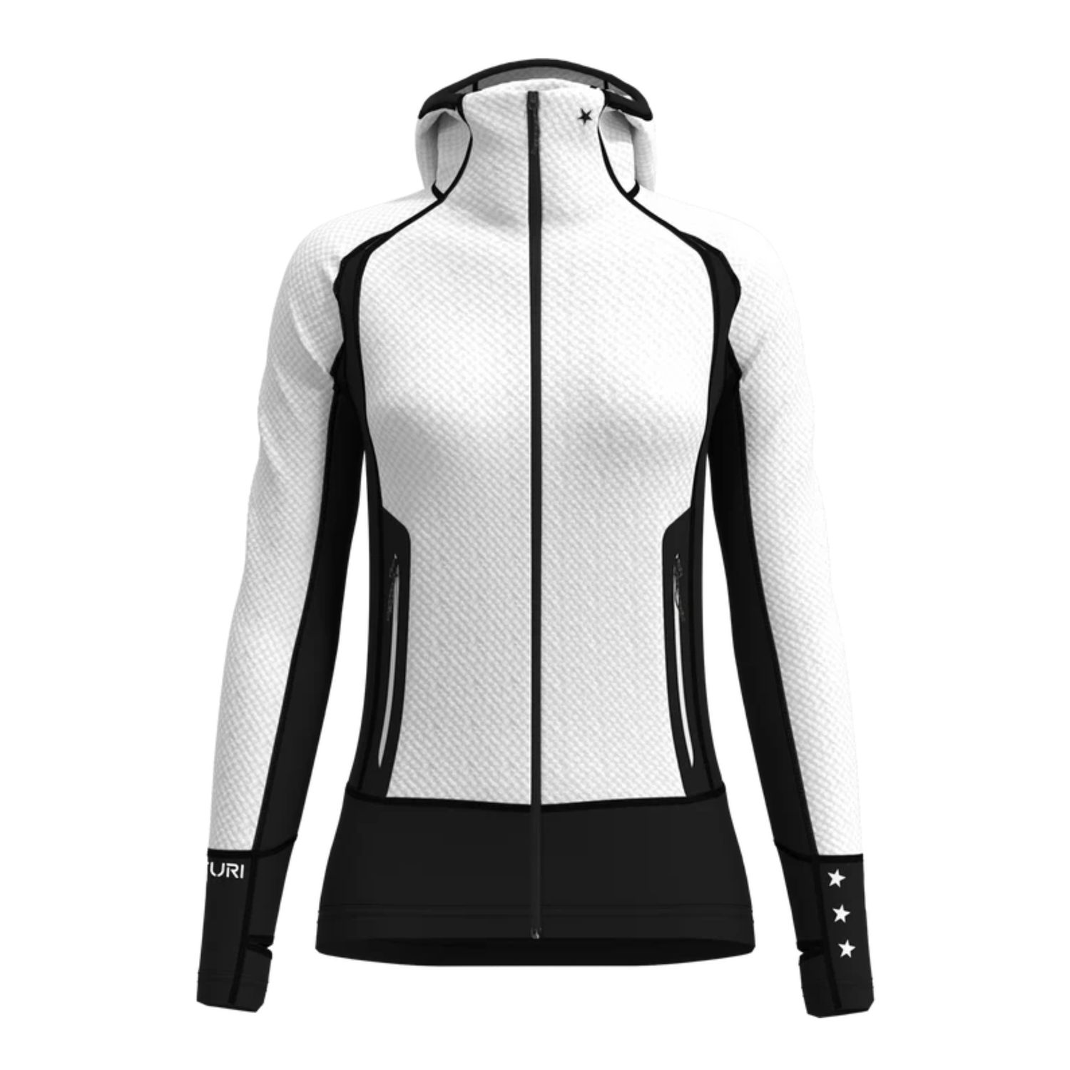 Pull Inspire Midlayer, Color: White-Black, Size: XS
