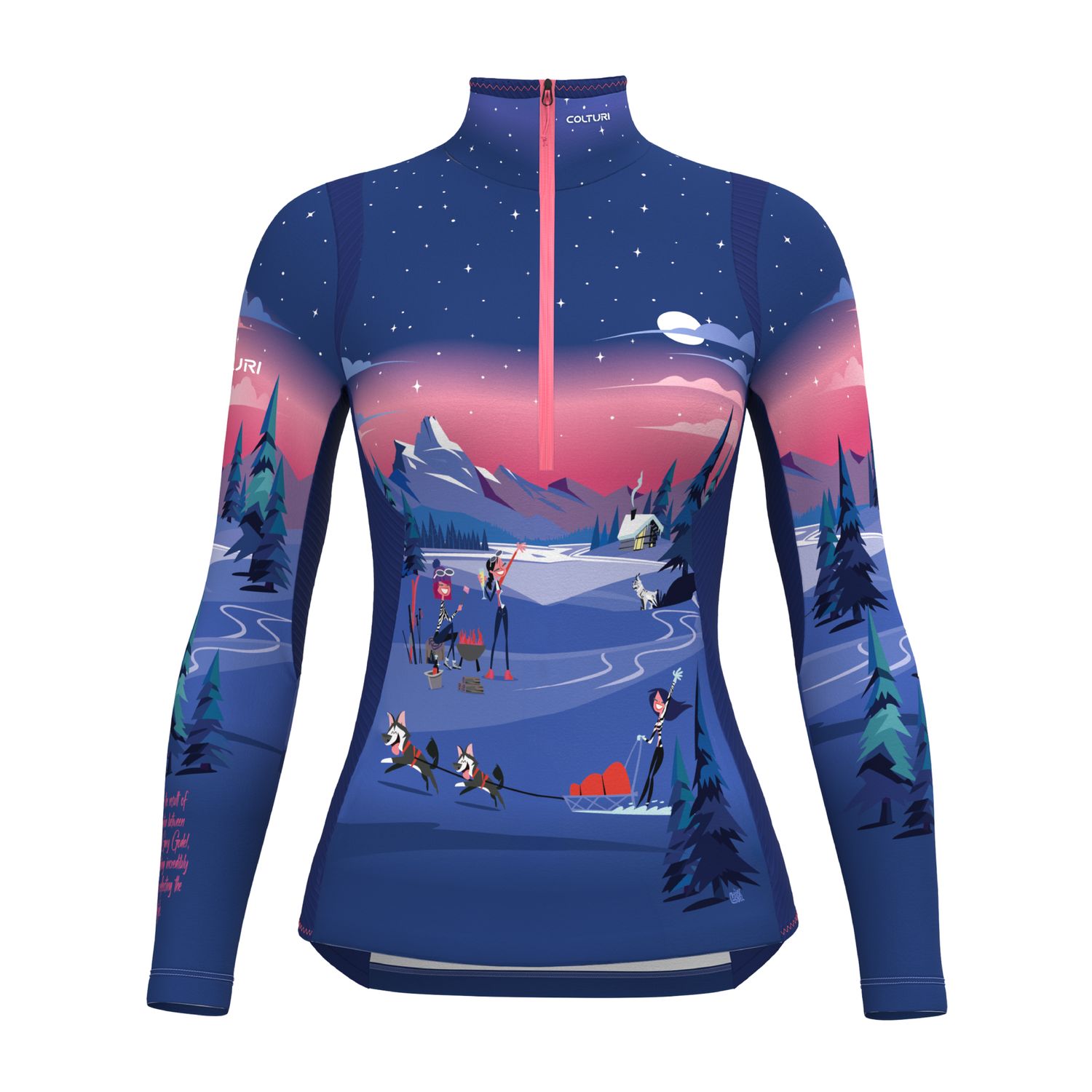 Colturi Pull Dream Flow Half Zip Fleece Mid-Layer, Color: Selfie, Size: XS