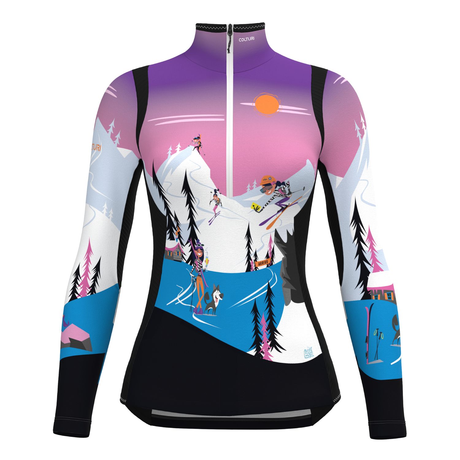 Pull Dream Flow Half-Zip Fleece Mid-Layer, Color: I Love Mountain, Size: XS