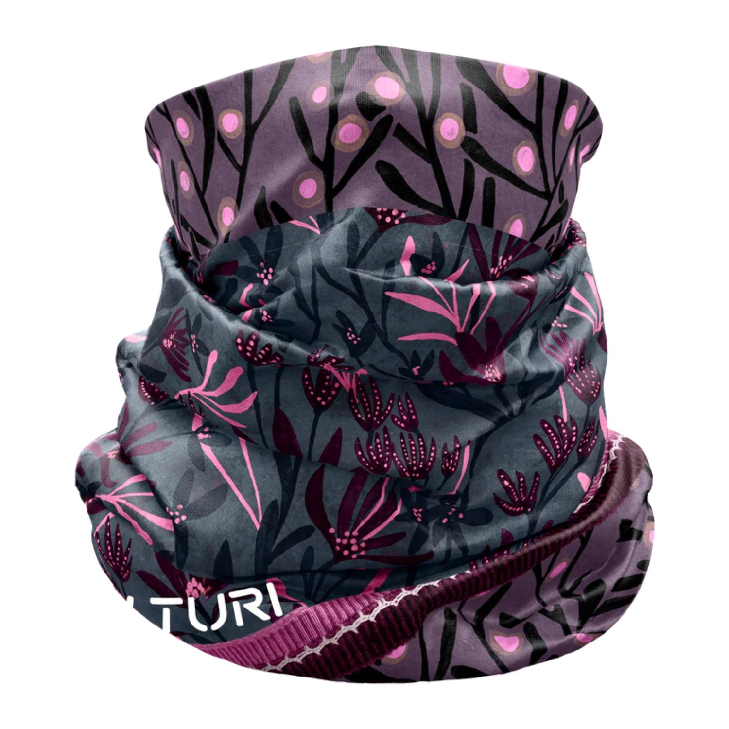 Neck Gaiter Light, Color: Winter Flower, Size: TU