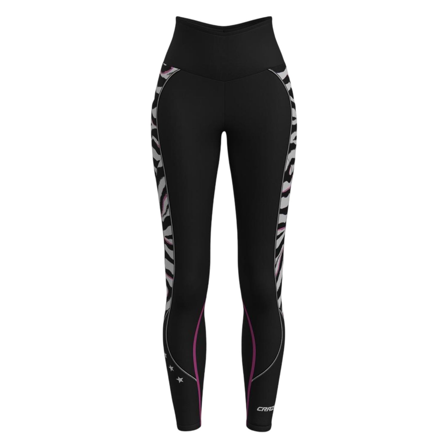 Colturi Cute Legging, Color: Black-Zebra, Size: XS