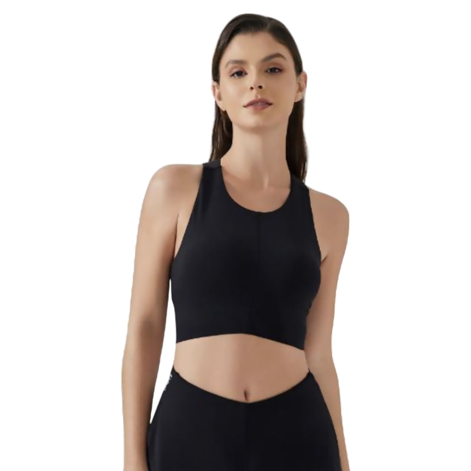 Colisco Sport Bra_Black Halter Top, Color: Black, Size: 4
