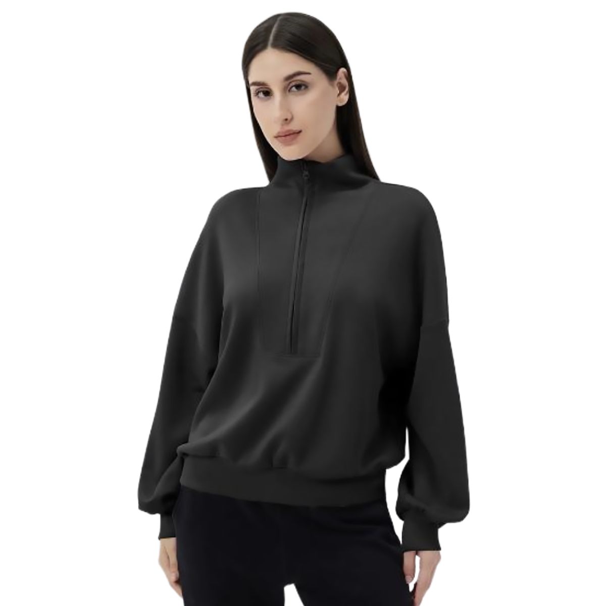 Colisco Zip Pullover, Black, Color: Black, Size: S