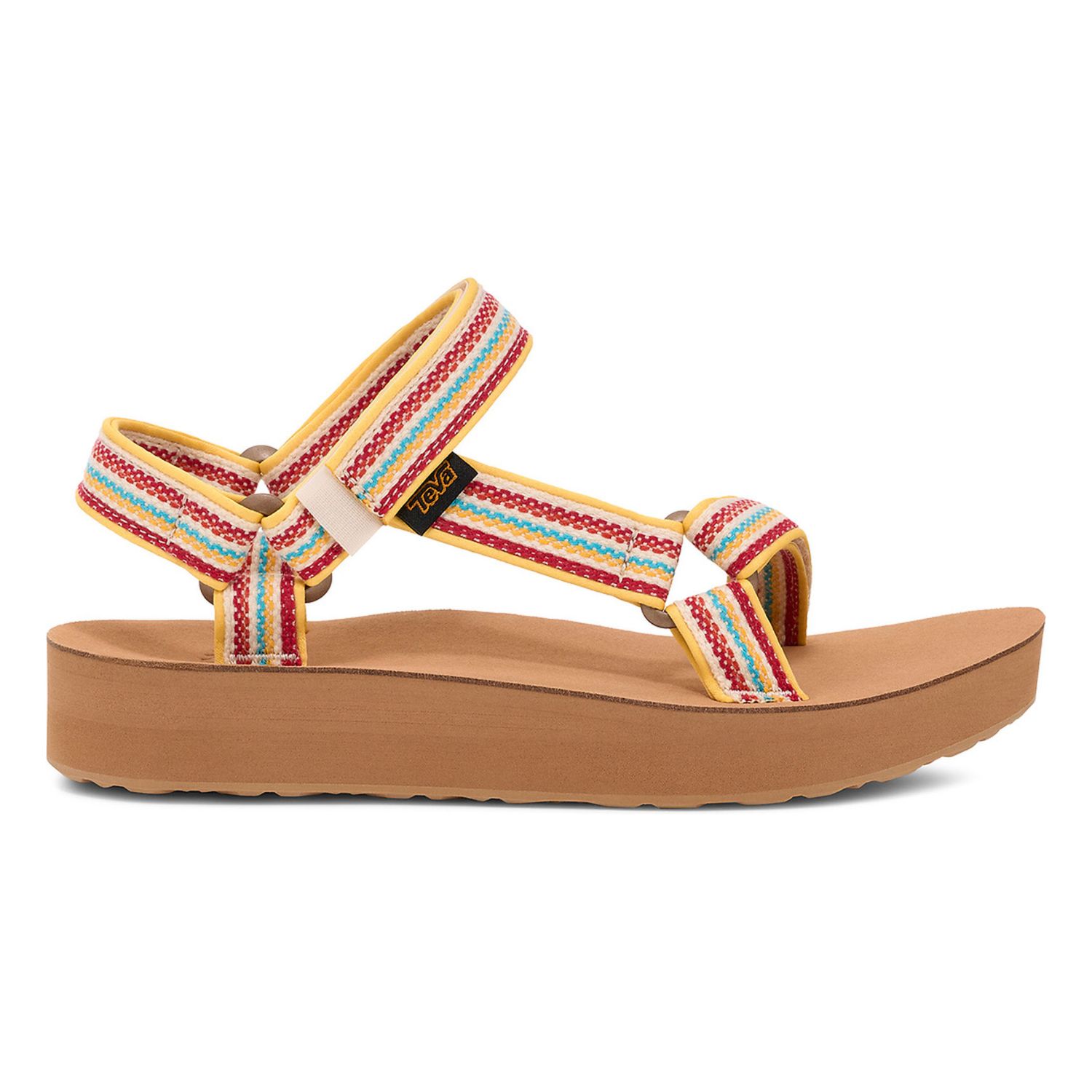 Teva  Women's Midform Universal Woven Sandal, Color: Coconut/Tanzine, Size: 7