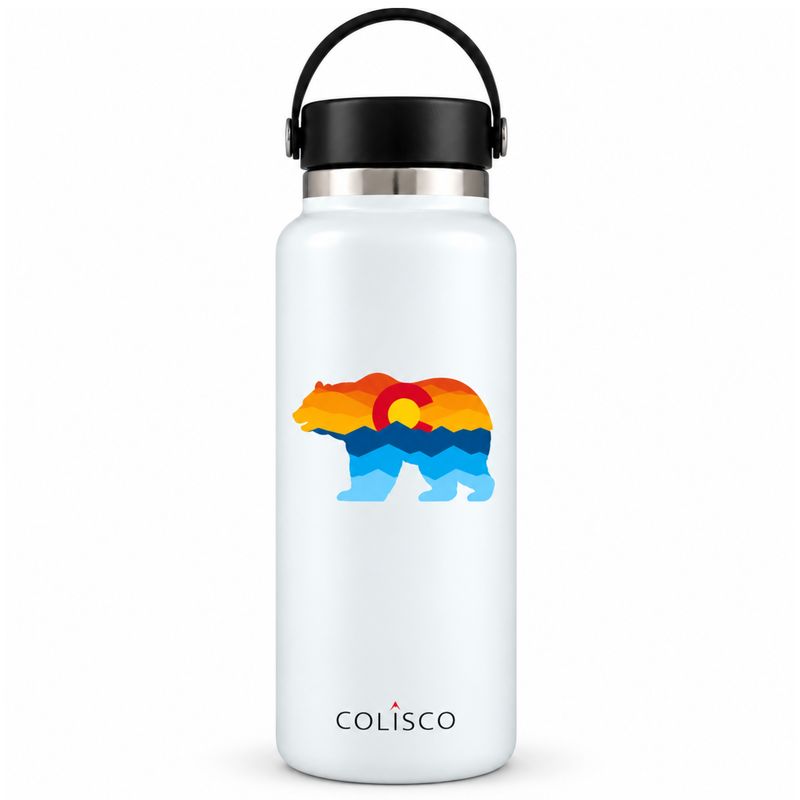 Bear Colorado Insulated Stainless Steel Water Bottle, 22oz