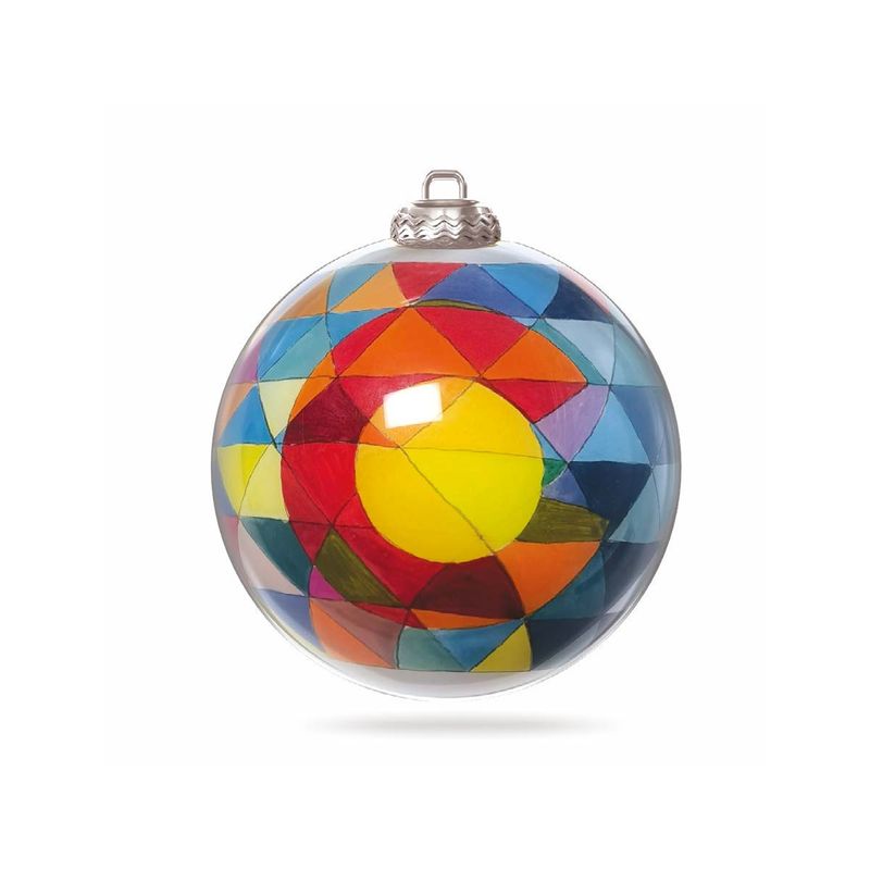 Colisco Colorado Triangle Hand Painted Glass Ornament, 80mm
