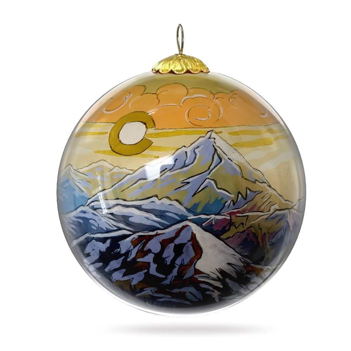 Colisco Ornament Colorado Rocky Mountain Peak, M