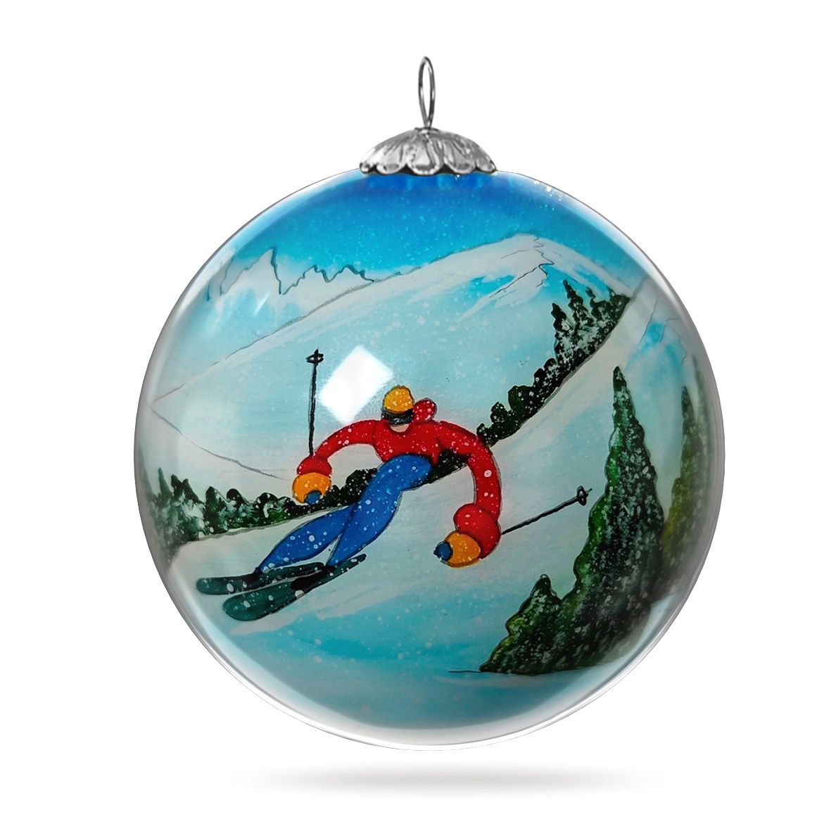 Colisco Ornament Hotdogging Skiers, M